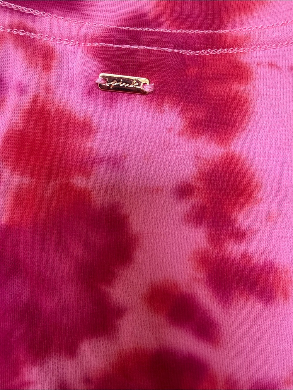 PINK Victoria's Secret Hot Pink Tie-Dye T-Shirt Dress - Picture 7 of 8